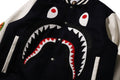 A BATHING APE SHARK VARSITY JACKET