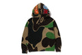 A BATHING APE ABC CAMO CROCHET SHARK RELAXED FIT FULL ZIP HOODIE