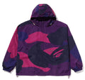 A BATHING APE COLOR CAMO STAND COLLAR HOODED JACKET