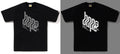 A BATHING APE REFLECTOR EQUIPMENT CENTER LOGO TEE