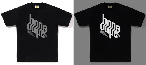 A BATHING APE REFLECTOR EQUIPMENT CENTER LOGO TEE