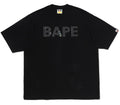 A BATHING APE BAPE PHINESTONE LOGO RELAXED FIT TEE