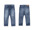 A BATHING APE 1999 TYPE-02 DAMAGED DENIM PANTS