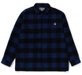 A BATHING APE BLOCK CHECK SHIRT ( RELAXED FIT )