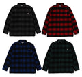 A BATHING APE BLOCK CHECK SHIRT ( RELAXED FIT )