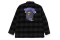 A BATHING APE BLOCK CHECK SHIRT ( RELAXED FIT )