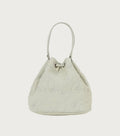 A BATHING APE Ladies' DENIM CAMO QUILTING BUCKET BAG