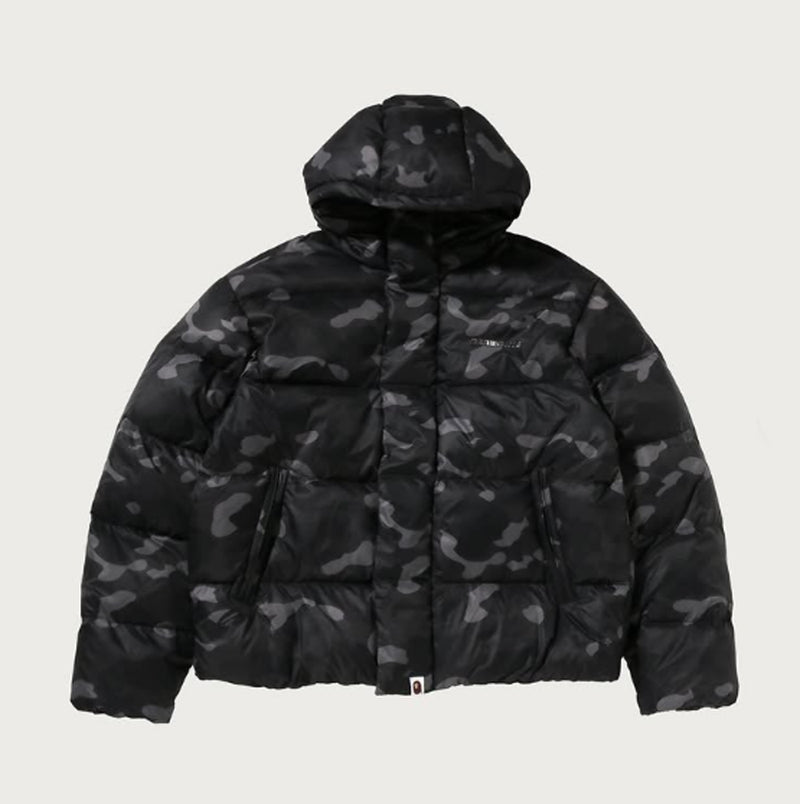 A BATHING APE COLOR CAMO DOWN JACKET