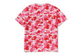 A BATHING APE Ladies' ABC CAMO CRYSTAL STONE OVERSIZED TEE