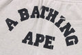 A BATHING APE COLLEGE OVERSIZED FIT WIDE LEG SWEAT PANTS