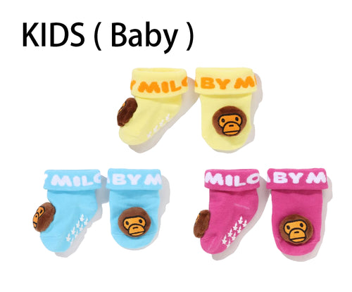 A BATHING APE BAPE KIDS BABY MILO BABY SOCKS