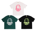 A BATHING APE SPRAY APE HEAD RELAXED FIT TEE