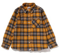 A BATHING APE BAPE KIDS CHECK BABY MILO EMBROIDERY PRINT SHIRT