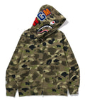 A BATHING APE GRADATION CAMO SHARK FULL ZIP HOODIE
