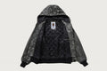 A BATHING APE CROC PATTERN LEATHER JACKET