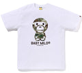 A BATHING APE HYBRID CAMO BABY MILO TEE