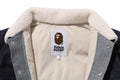 A BATHING APE DOWN WIDE DENIM JACKET
