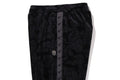 A BATHING APE SOLID CAMO VELOUR METAL ONE POINT RELAXED FIT TRACK PANTS