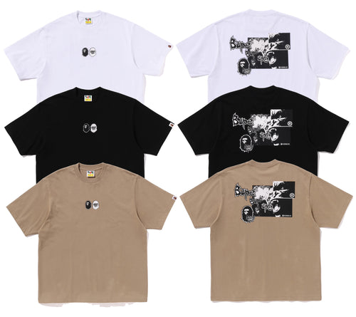 A BATHING APE MAD APE GRAPHIC LOGO RELAXED FIT TEE