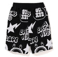 A BATHING APE BAPE KIDS GRAFFITI PATTERN SWEAT SHORTS ( KIDS & JUNIOR )