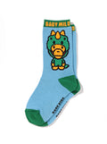 A BATHING APE BAPE KIDS BABY MILO DINOSAURS SOCKS