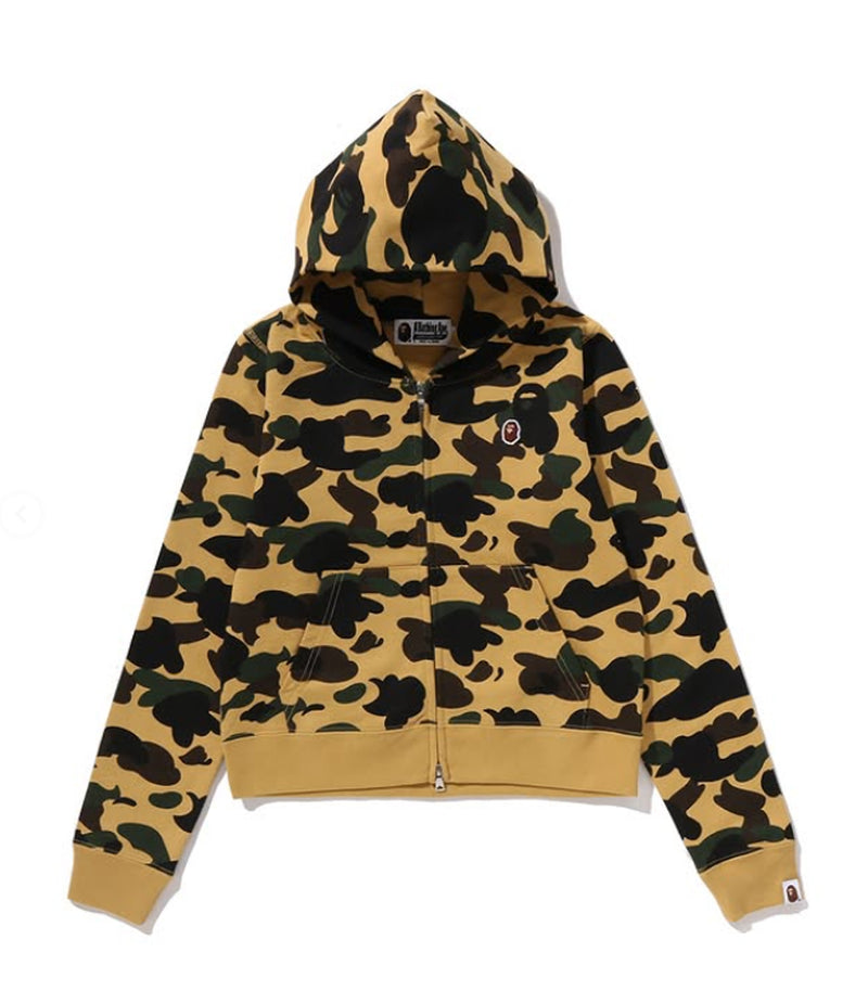 A BATHING APE Ladies' 1ST CAMO ZIP HOODIE