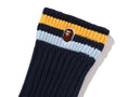 A BATHING APE CHUNKY RIBBED CREW SOCKS - happyjagabee store