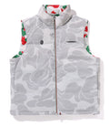 A BATHING APE BAPE x PAGANI SOLID CAMO LOGO DOWN VEST