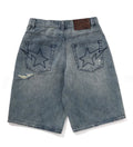 A BATHING APE STA RELAXED FIT DENIM SHORTS