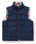A BATHING APE BAPE x PAGANI SOLID CAMO LOGO DOWN VEST