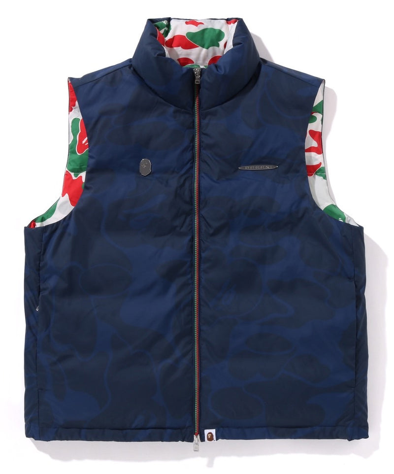 A BATHING APE BAPE x PAGANI SOLID CAMO LOGO DOWN VEST