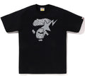 A BATHING APE WILD LEOPARD PATTERN APE FACE STA TEE