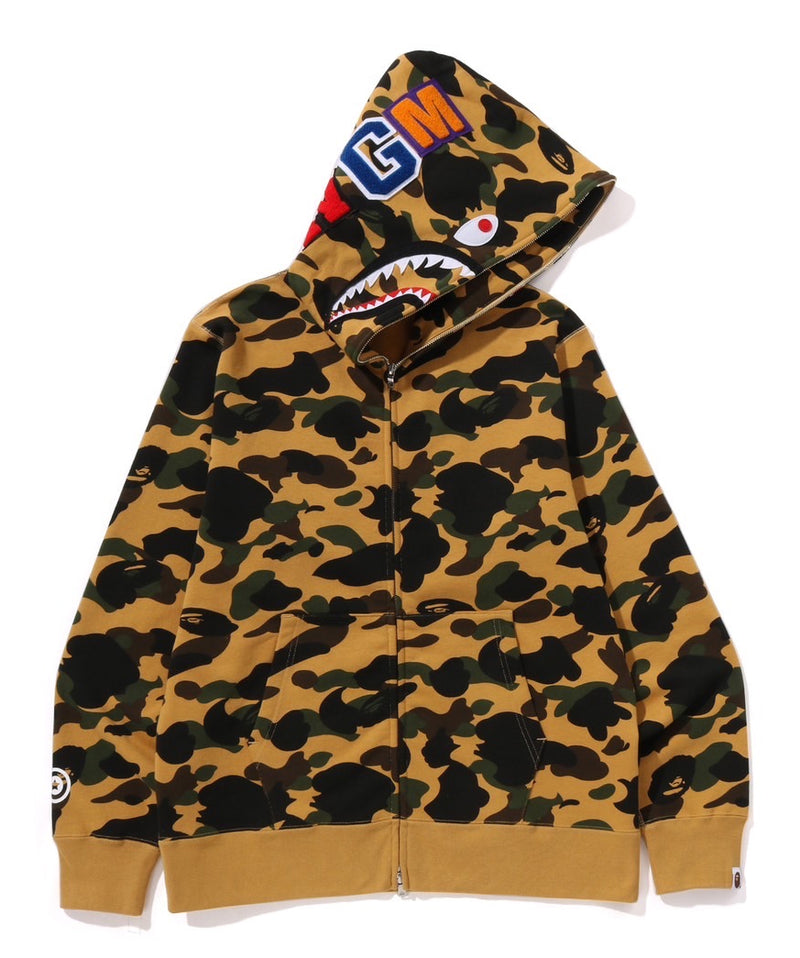 A BATHING APE 1ST CAMO SHARK FULL ZIP HOODIE