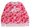 A BATHING APE ABC CAMO RHINE STONE BAPE STA CREWNECK SWEAT SHIRT