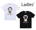 A BATHING APE Ladies' ART CAMO BABY MILO TEE