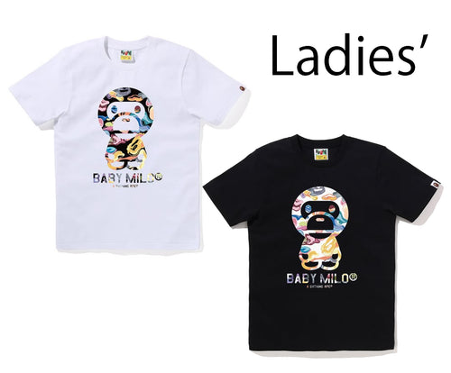 A BATHING APE Ladies' ART CAMO BABY MILO TEE