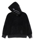 A BATHING APE SNOW WASH SHARK RELAXED FIT FULL ZIP HOODIE