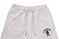 A BATHING APE COLLEGE OVERSIZED FIT WIDE LEG SWEAT PANTS