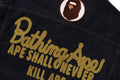 A BATHING APE CHAMPION DENIM JACKET