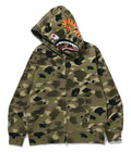 A BATHING APE GRADATION CAMO SHARK FULL ZIP HOODIE