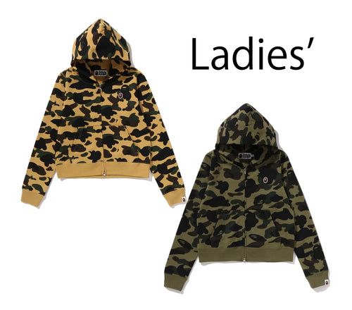 A BATHING APE Ladies' 1ST CAMO ZIP HOODIE