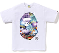 A BATHING APE FIREWORK APE HEAD PHOTO TEE
