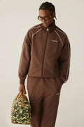 A BATHING APE LINE CAMO JACQUARD METAL LOGO RELAXED FIT TRACK JACKET