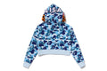 A BATHING APE Ladies' ABC CAMO BABY LISA CROPPED FULL ZIP HOODIE