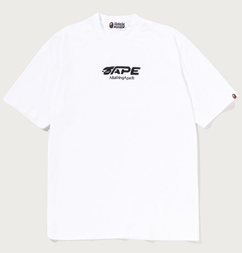 A BATHING APE APE FACE LOGO SHRUNK FIT TEE