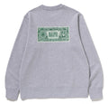 A BATHING APE BANKNOTE RELAXED FIT CREWNECK SWEAT SHIRT - happyjagabee store