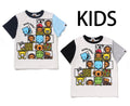 A BATHING APE BAPE KIDS BABY MILO FRIENDS BLOCK TEE