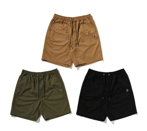 A BATHING APE ONE POINT ELASTICATED RELAXED FIT SHORTS