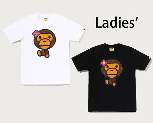 A BATHING APE Ladies' BEADED BABY LISA TEE