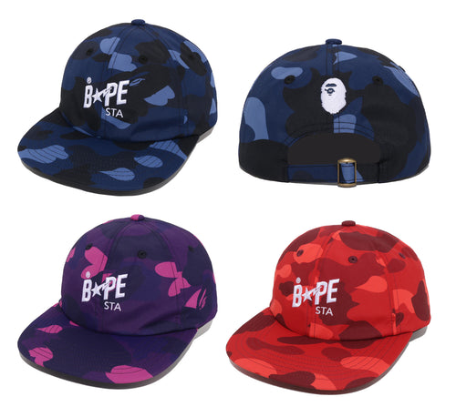A BATHING APE COLOR CAMO BAPE STA PANEL CAP